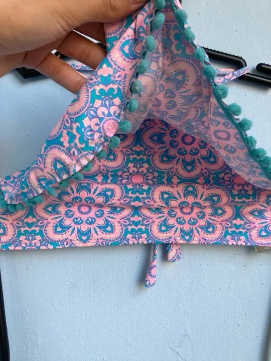 Biquíni Estampado Rosa Claro, Tam P - Foto 3