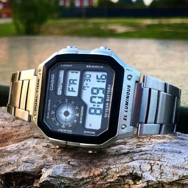 RELÓGIO MASCULINO DIGITAL SKMEI PROVA D'ÁGUA ORIGINAL PRATA