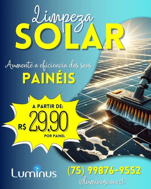 Limpeza de Painel Solar
