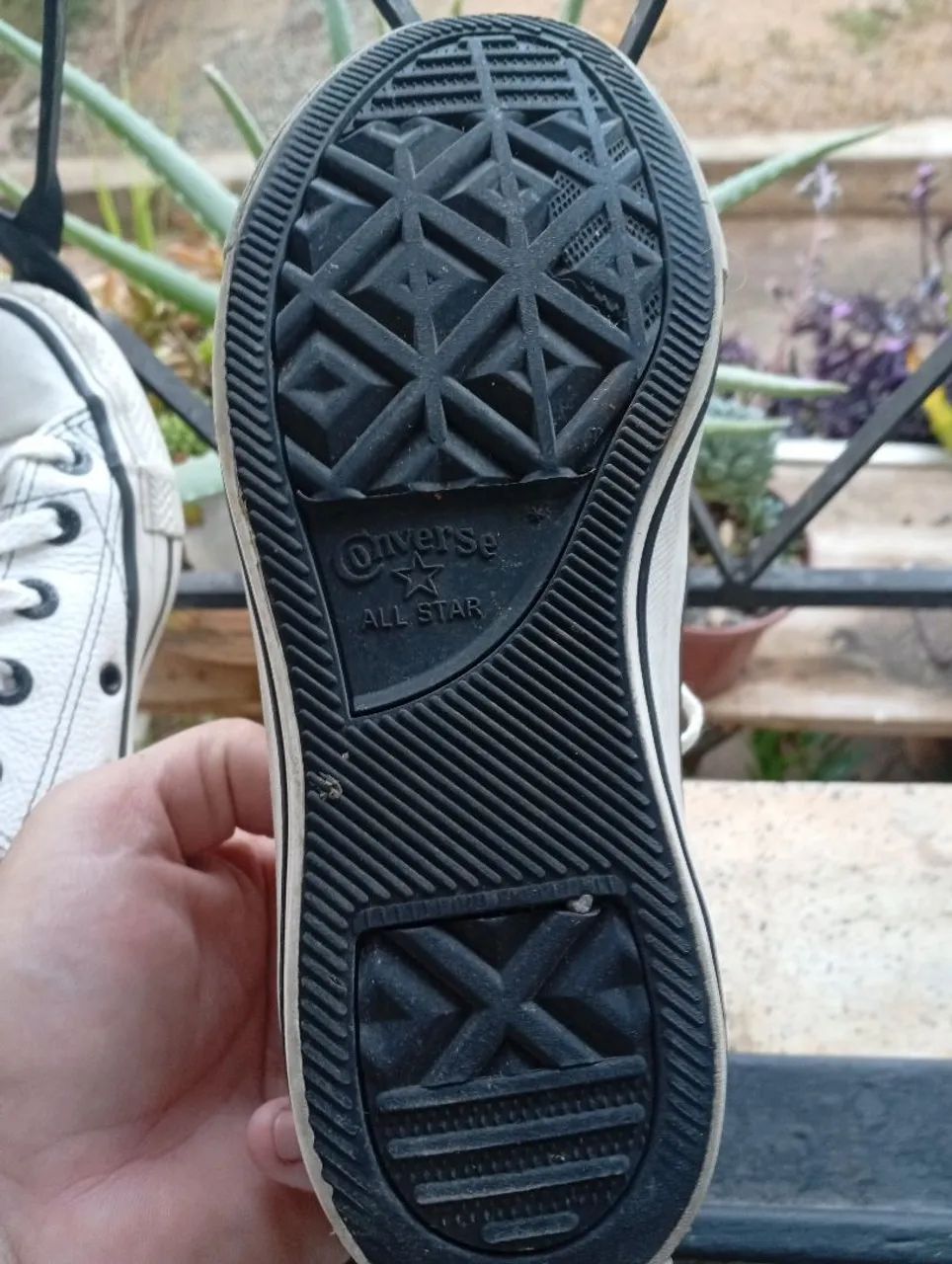 Converse All Star Branco couro Original  - Foto 4