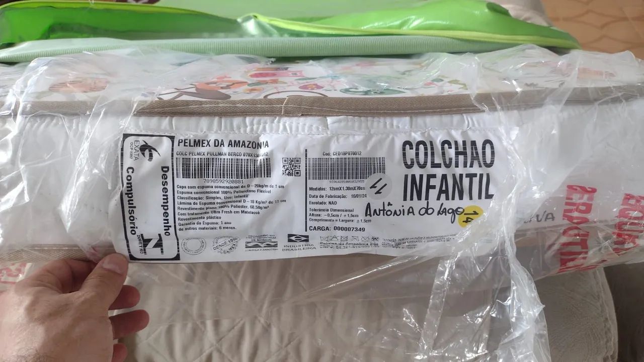 COLCHÃO DE BERÇO INFANTIL PELMEX TOP!! - Foto 2