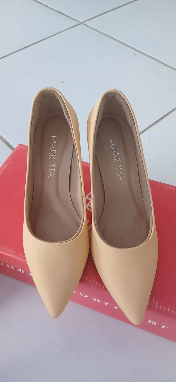 Sapato Scarpin Creme  - Foto 2
