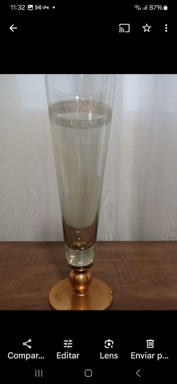 Taça de Cristal Antiga - Foto 3