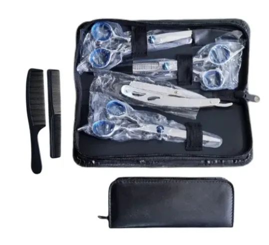 Kit Tesouras Profissional Cabelereiro Barbeiro - Foto 3