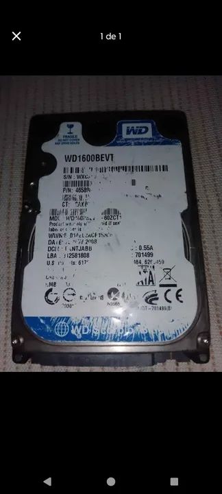 Dois HDs 120gb cada um 30 reais aceito troca