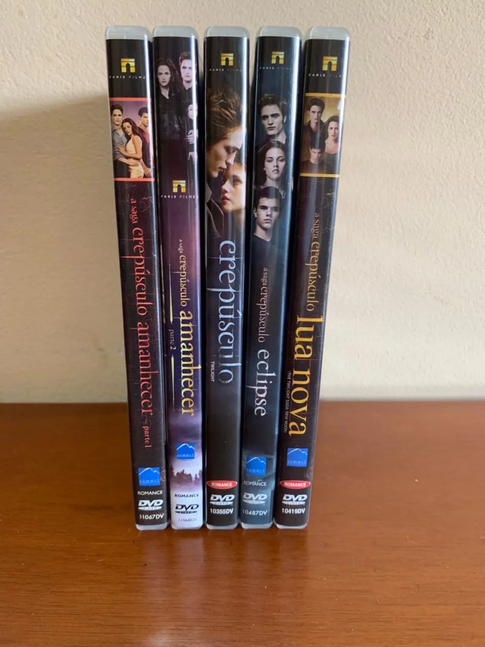 Coleção de dvds crepúsculo 