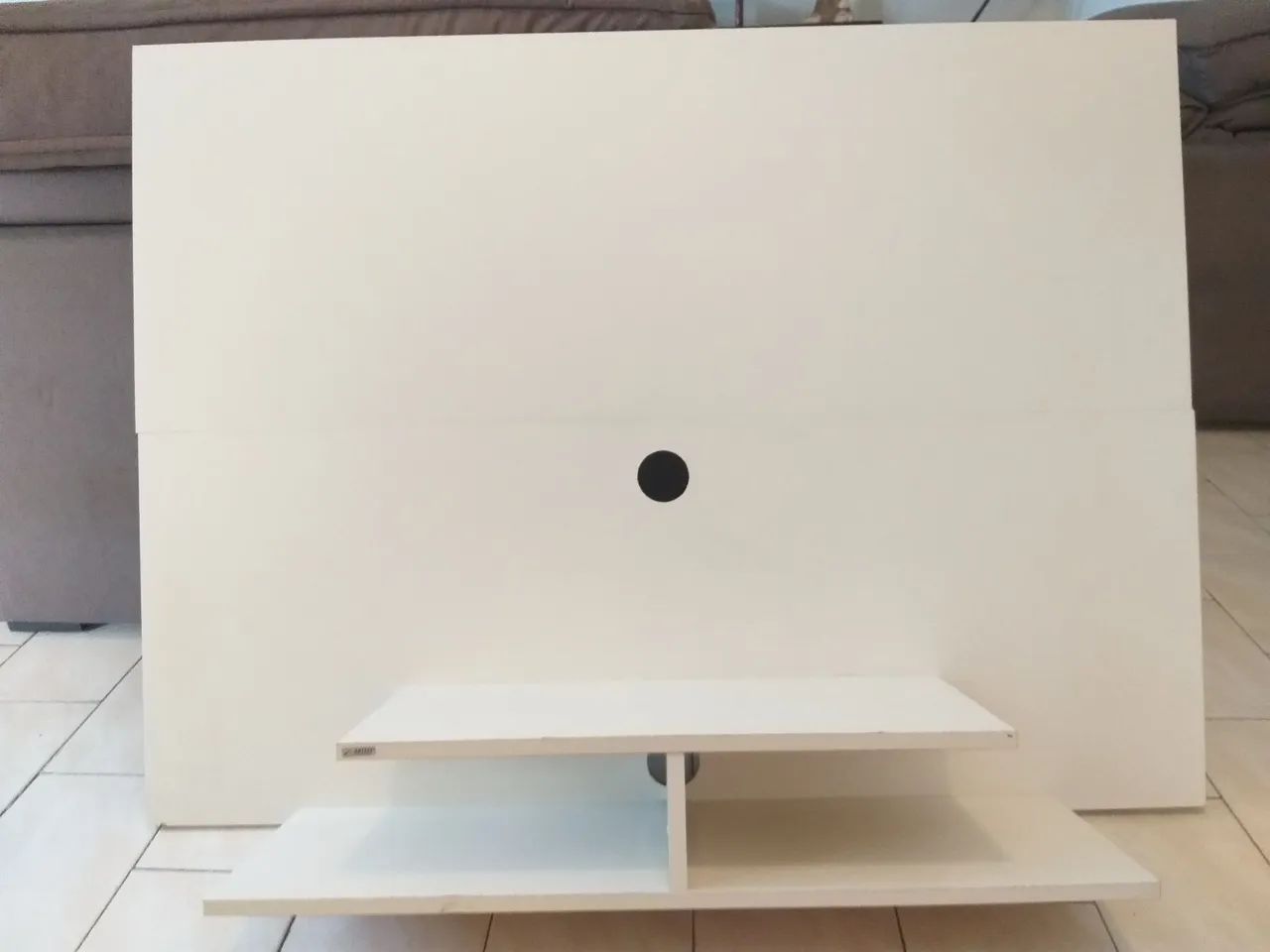 Painel para TV Branco com Prateleiras - Foto 2