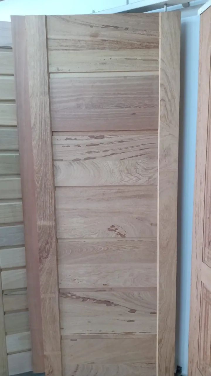 Porta BBB madeira angelim pedra- maciça 3 tamanhos - Foto 3