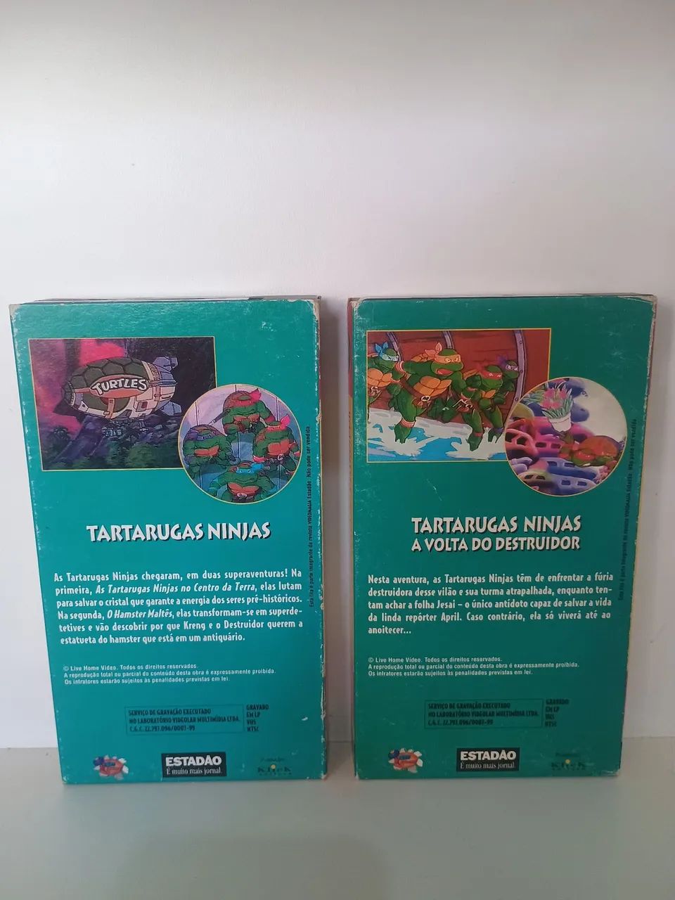 Fitas VHS Tartarugas Ninja Coleção Videomagia - Foto 2