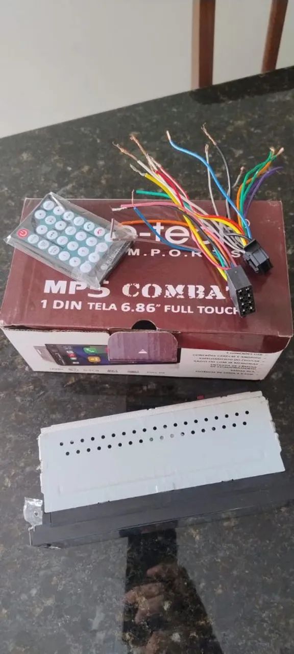 Multimídia 1 Din carplay e Android e-tech