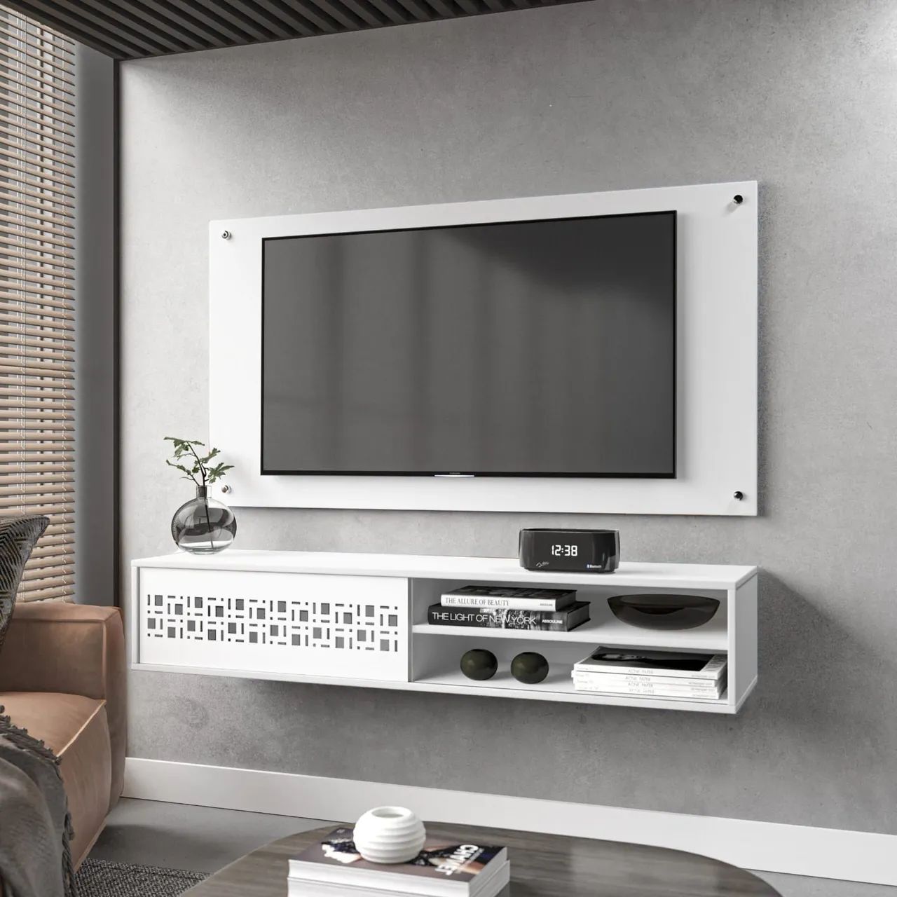 PROMOÇÃO Rack de Parede Preto com Design Moderno - Foto 3