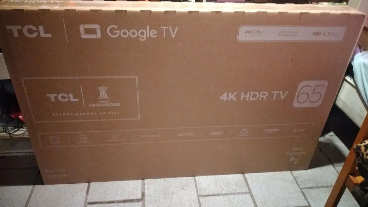 TV TCL 65 polegadas 4K HDR Smart Google TV