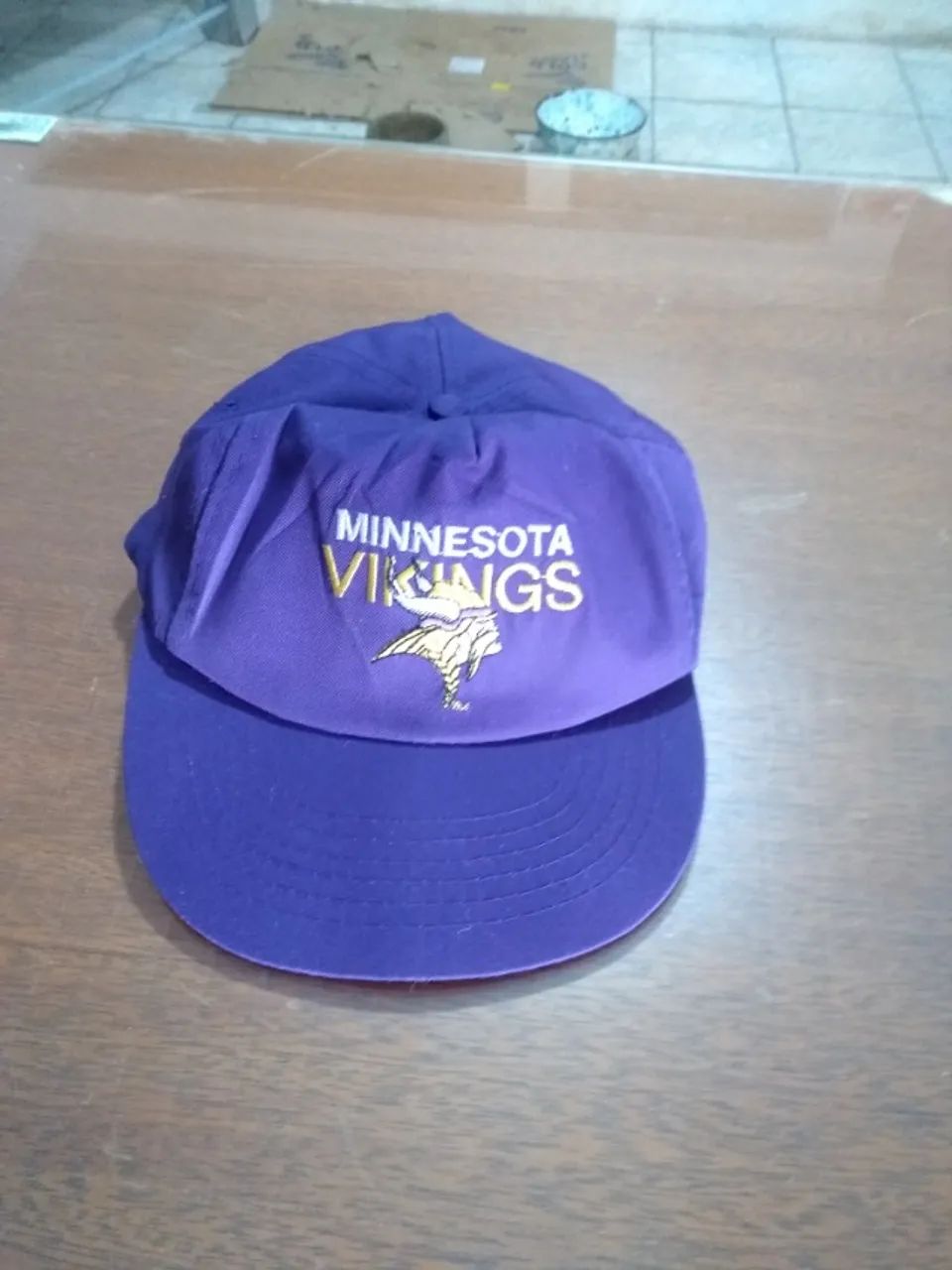 Boné aba reta... Minnesota Vikings 1993 Original (Aba reta) - Foto 3