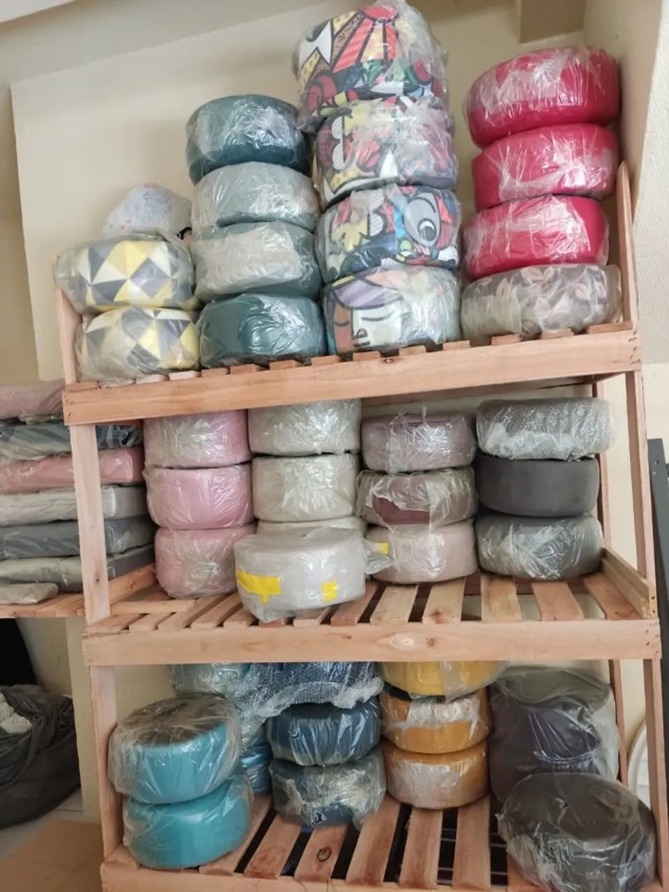 Puff Redondo Veludo Novo Diversas Cores - Foto 4
