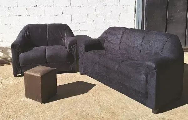 Conjunto Sofá 3 e 2 Lugares Lisper + Puff de Brinde - Novo na Caixa