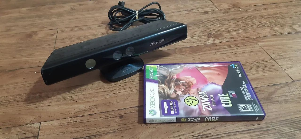 Acessório Kinect + jogo Zumba X Box 360 funcionando perfeitamente <br>