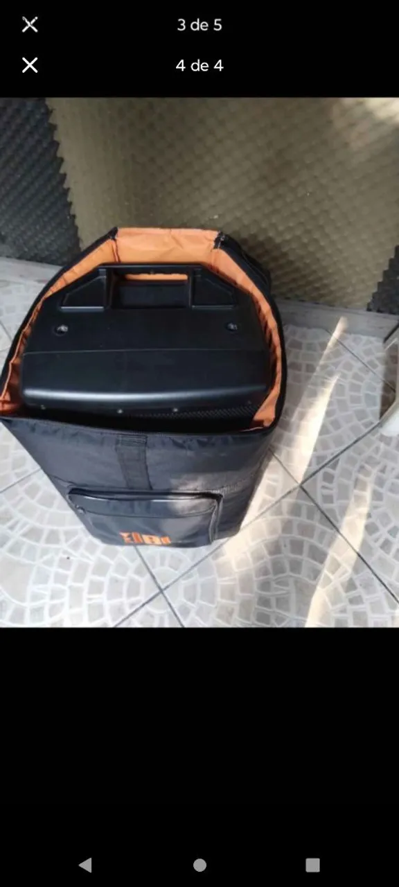 Caixa ativa JBL eon 612 novinha mais beg acolchoada