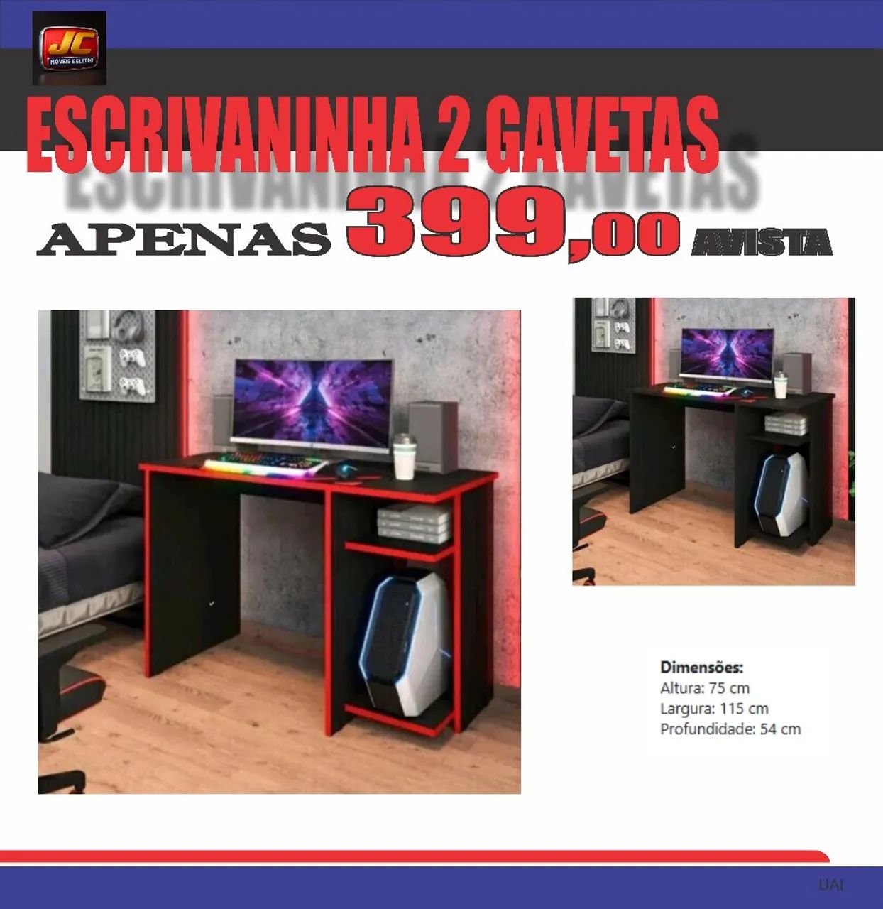 Escrivaninha mesa pc 