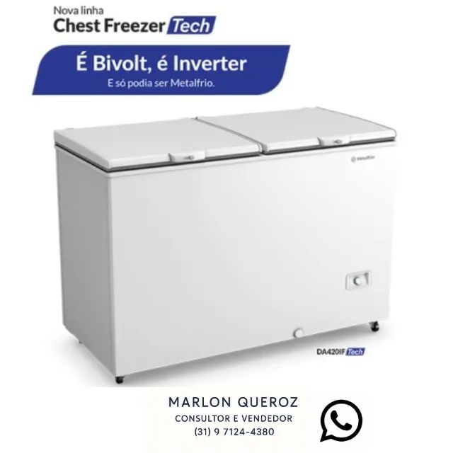 Congelador Horizontal Metalfrio Inverter 505L