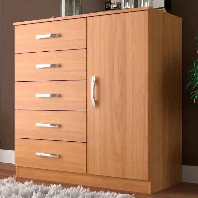 Cômoda Evidencia com Sapateira e 5 Gavetas, Frete Grátis, Pague apenas na Entrega!