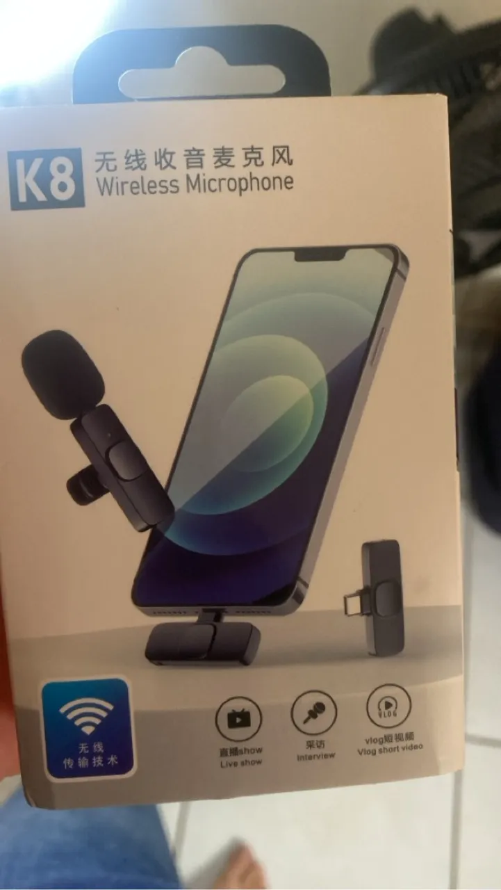 Microfone Sem Fio para Celular - tipoC