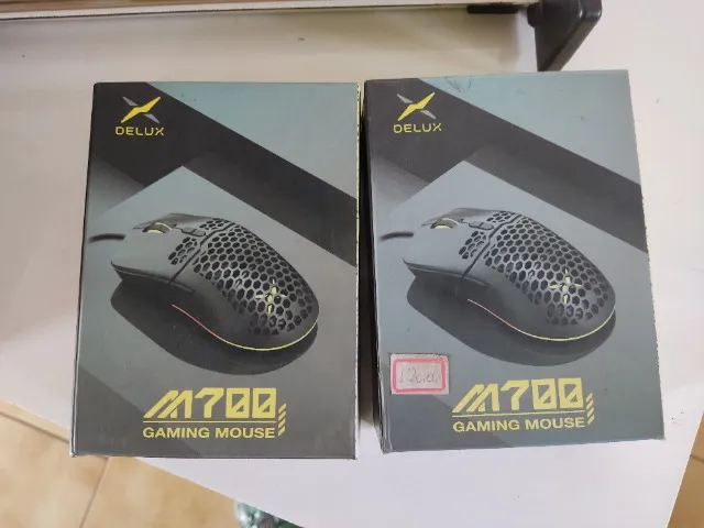 Mouse Gamer Delux M700 branco novo