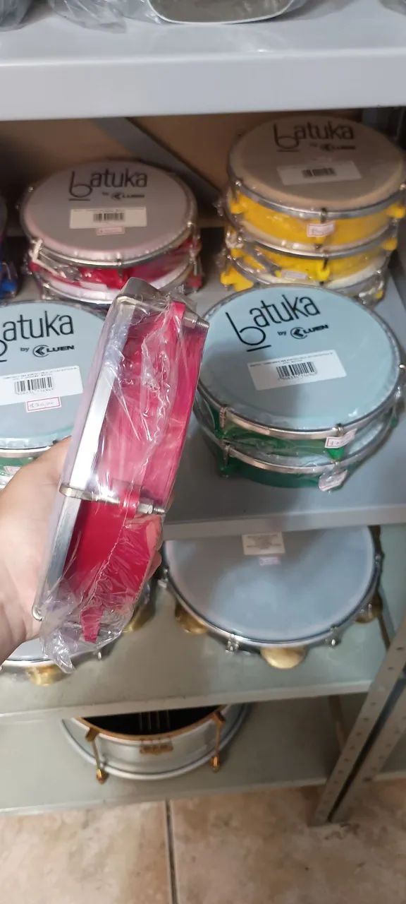 Tamborim 6" polegadas sortidos Batuka na promoção  - Foto 5