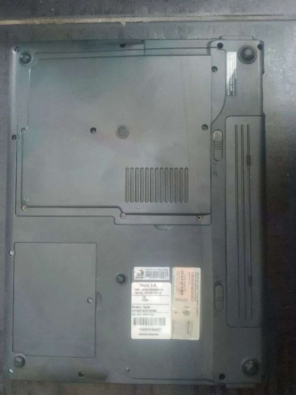 notebook  itautec para usar peças placa mae ruim