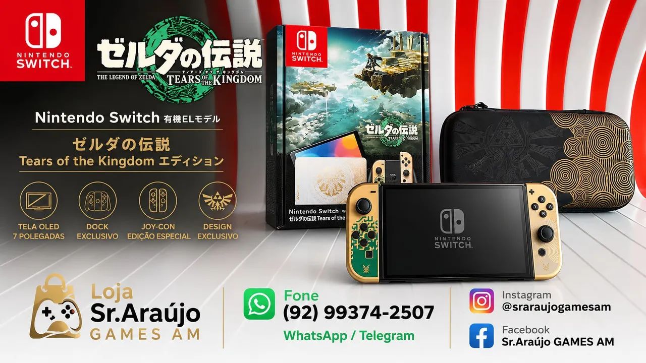 Nintendo Switch OLED Edição Zelda - Foto 3