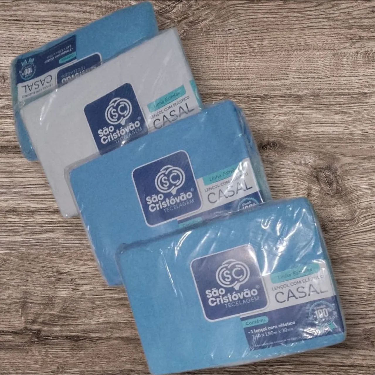 Vendo lençol casal com elástico R$55,00