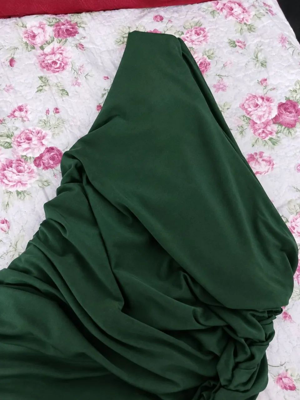 ? Vestido Verde Drapeado | Pouco Usado | R$ 60 - Foto 2