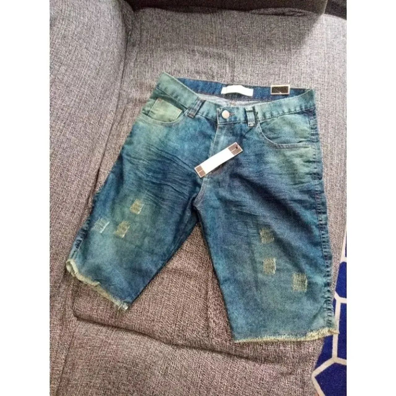 Bermuda jeans masculina  - Foto 4
