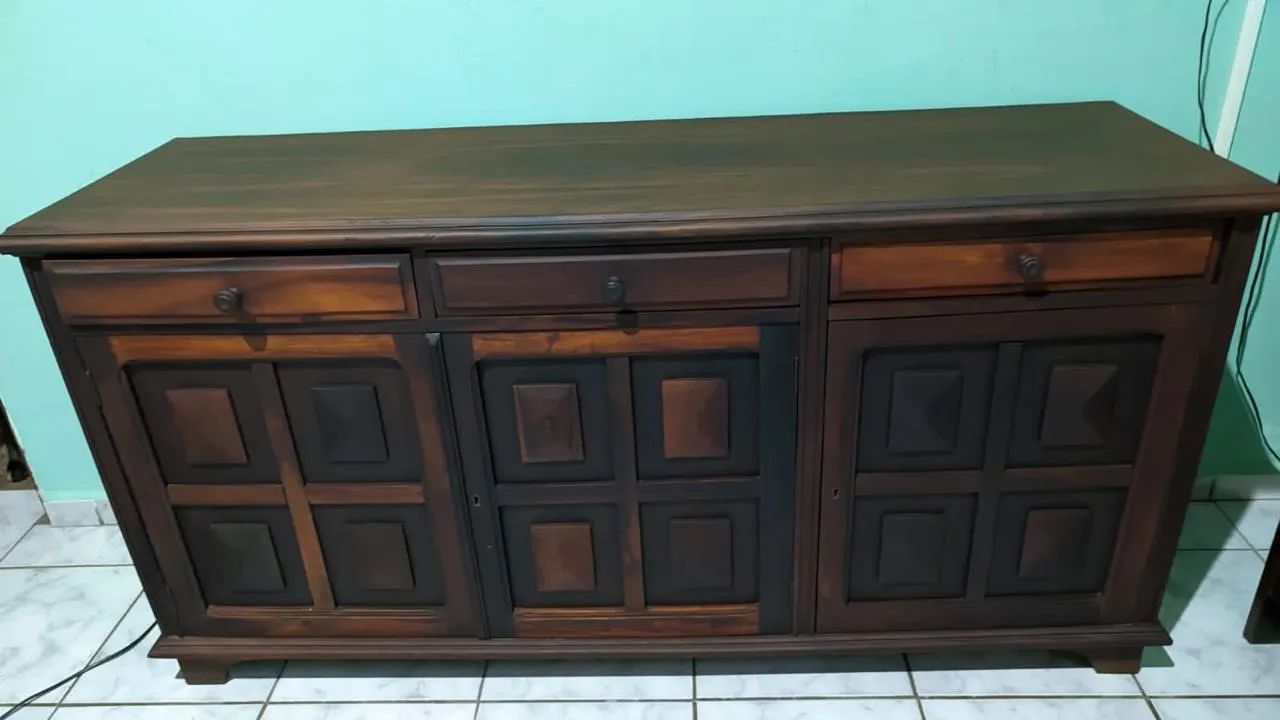 Buffet de Madeira Maciça - Rústico e Elegante - Foto 4