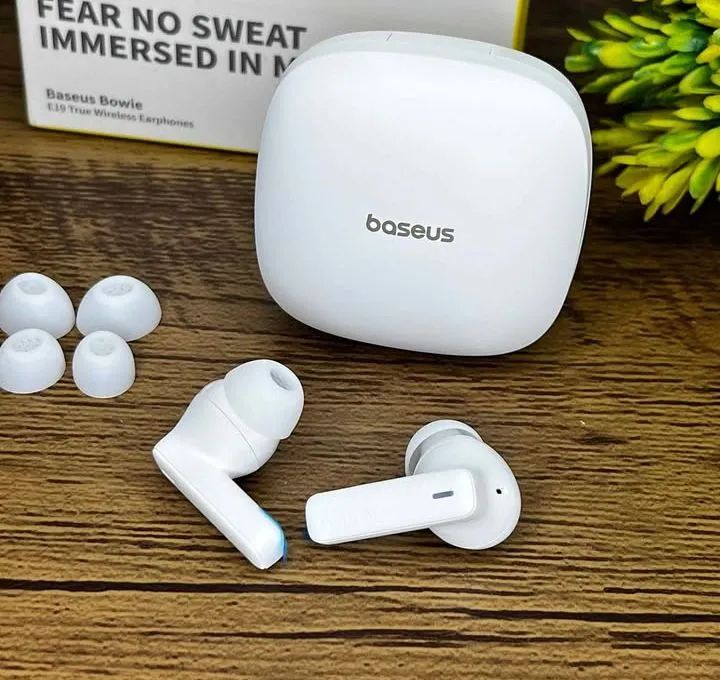 Fone bluetooth Baseus Bowie e19 - (Branco) Produto novo e lacrado!