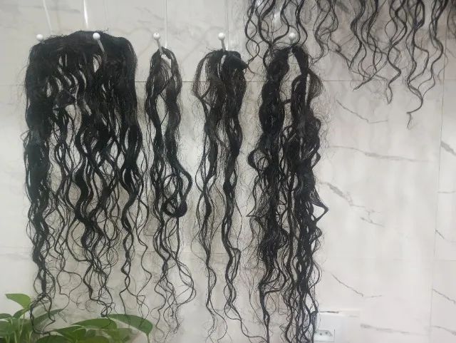 Vendo telas cabelo humano cacheados  - Foto 3