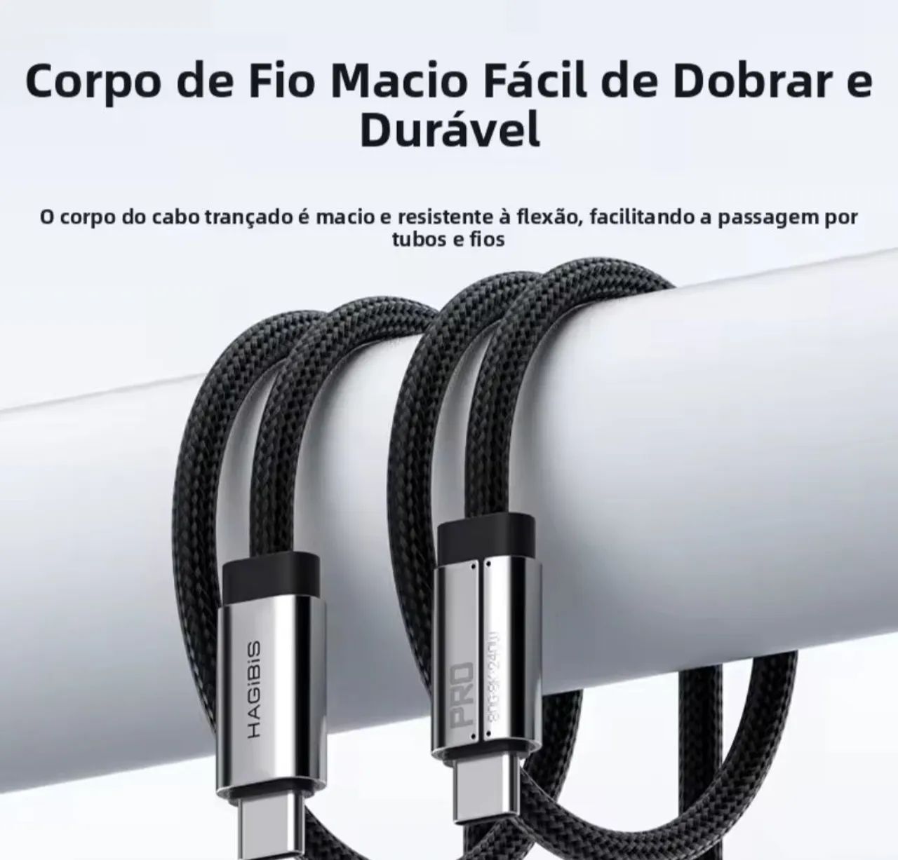 Cabo USB4 C para C Thunderbolt 20Gbps 8k 240w 1.8M - Foto 2