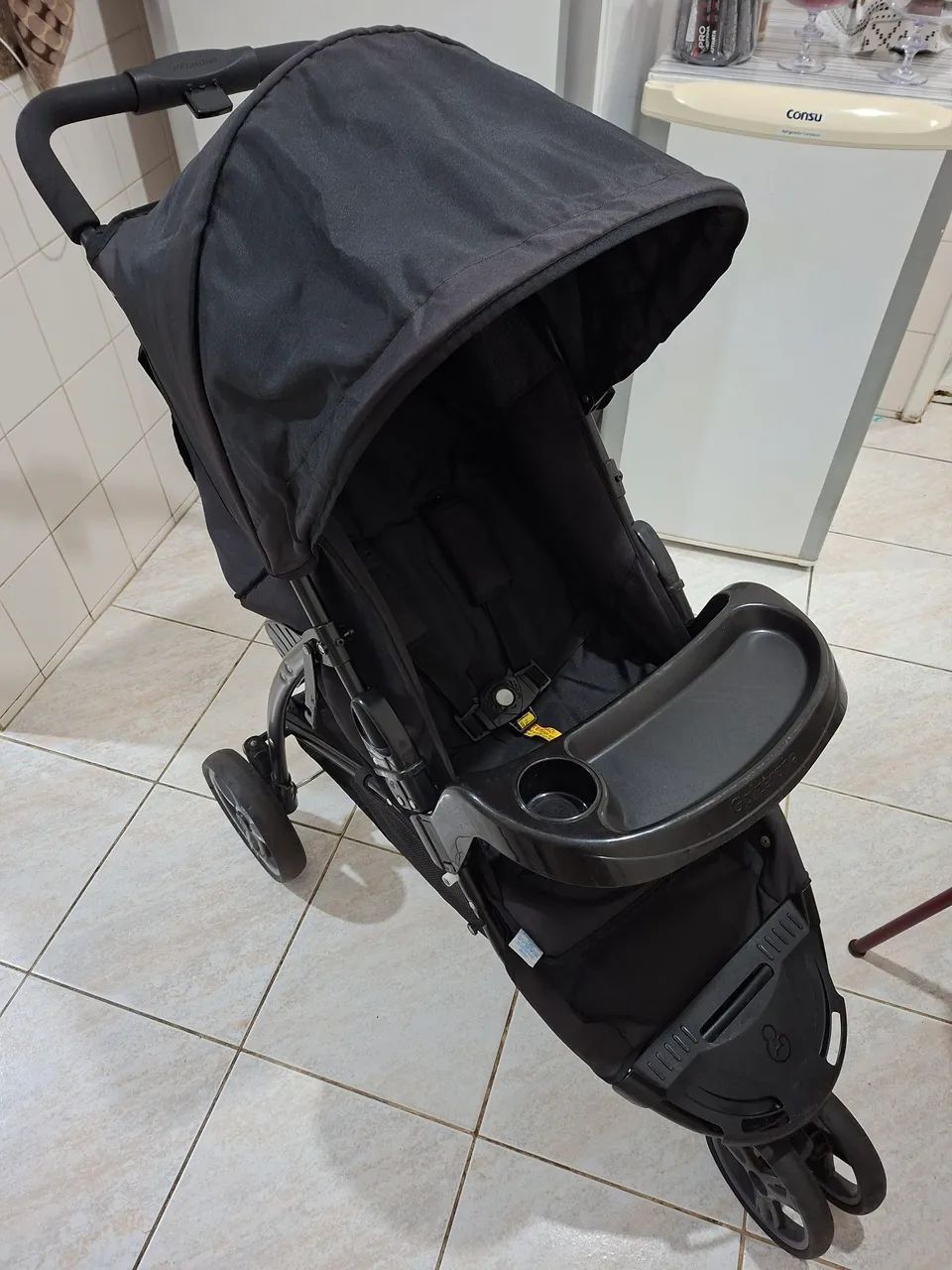 Carrinho de bebê Cross Trail, bebê conforto e base veicular Galzerano - Foto 6