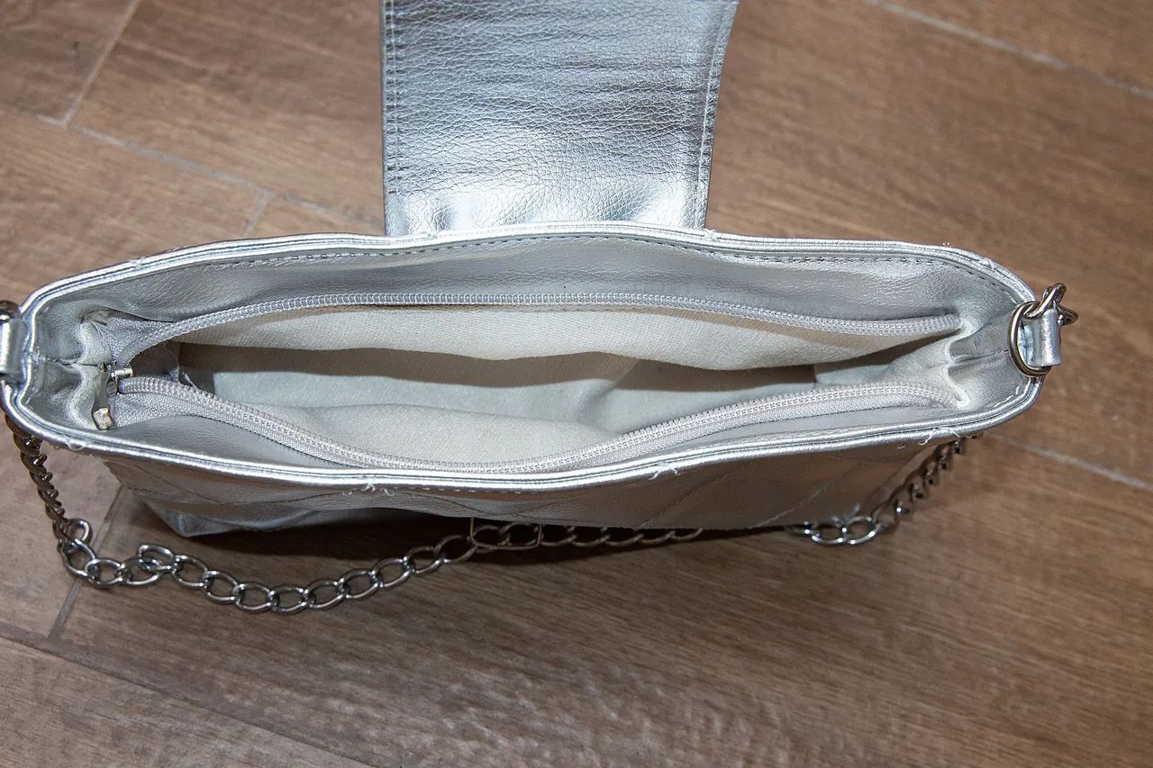Bolsa prata pequena - Foto 3