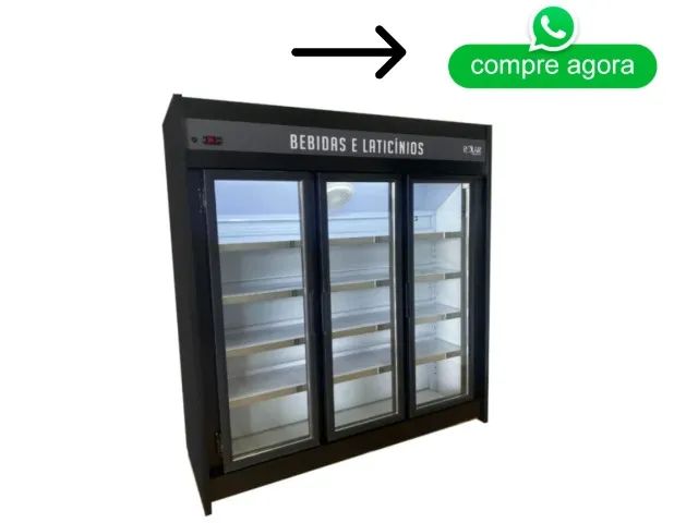 Auto serviço refrigerador 3 portas Polar