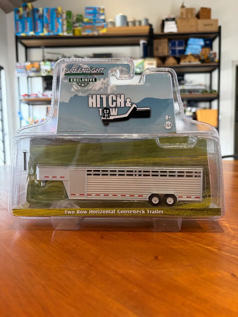 Miniatura Trailer Livestock Gooseneck 1/64