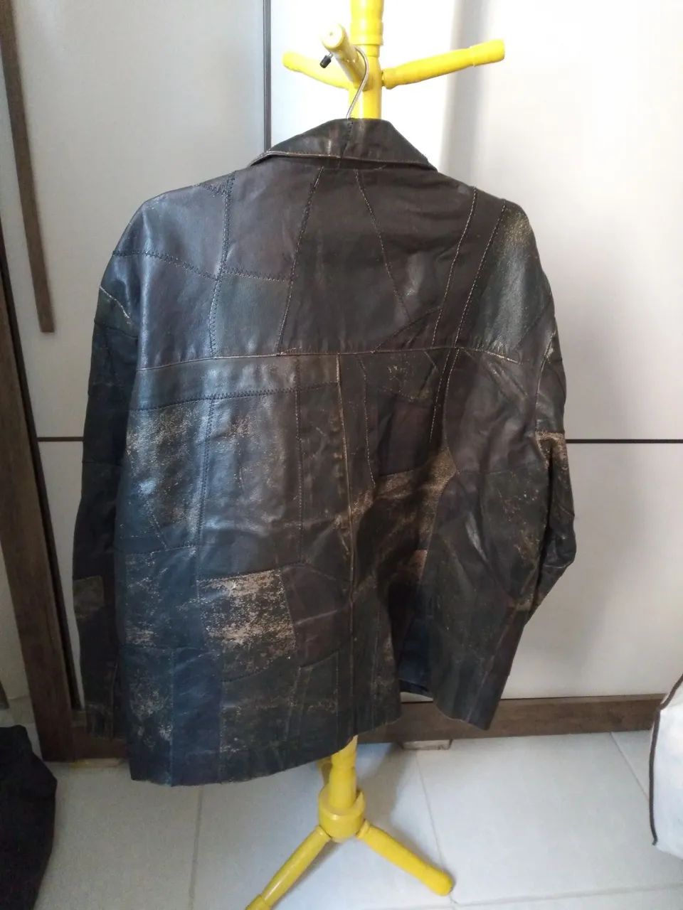 Jaqueta de couro masculina - Foto 2