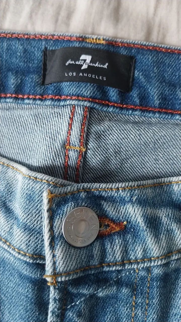 Calça jeans masculina 7 for all original  - Foto 2