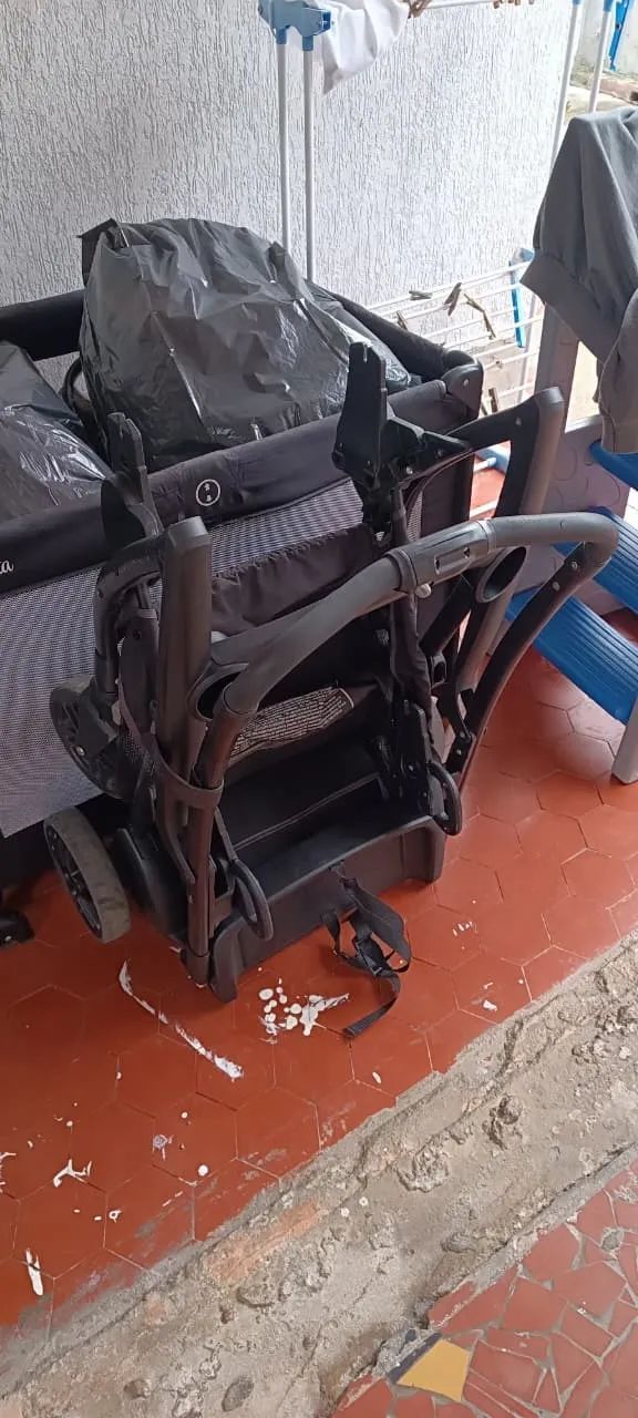 Carrinho de bebê duplo Graco Modes Duo + 2 bebês-conforto com bases - Foto 5