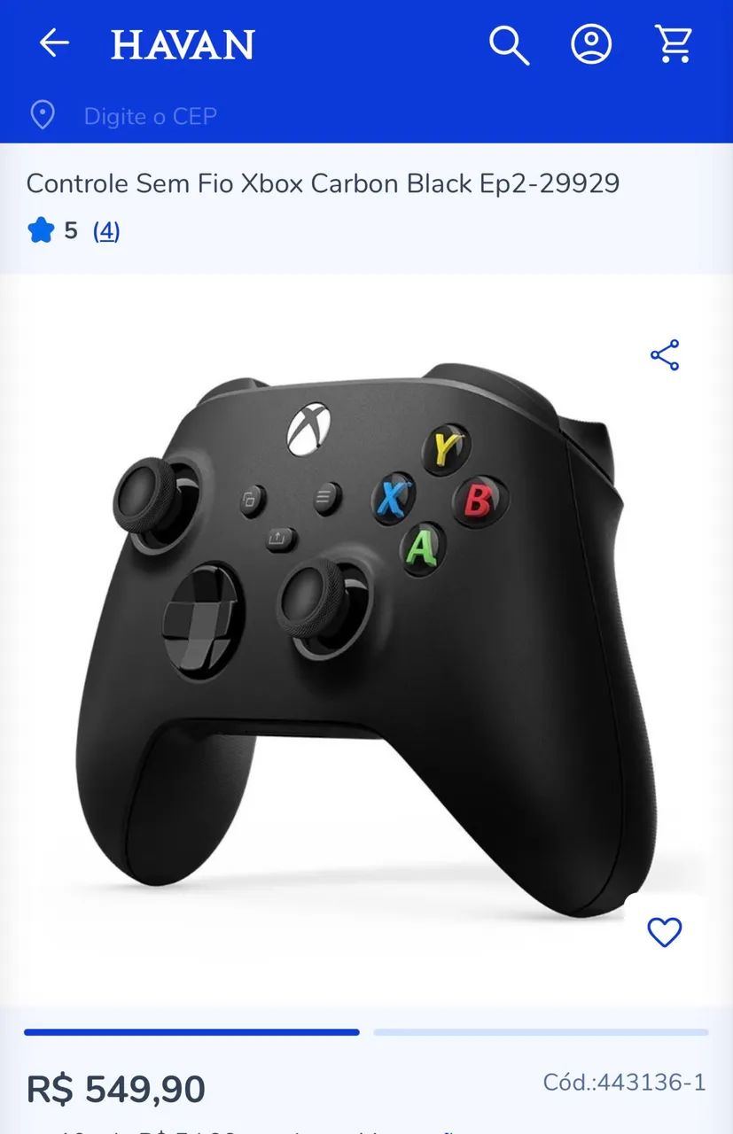 Controle Xbox