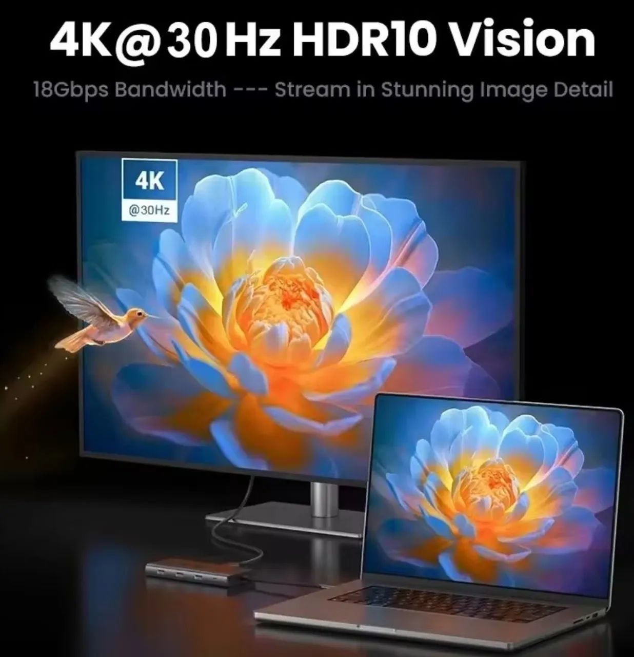 Hub 10 em 1 Usb-c em alumínio  - Foto 2