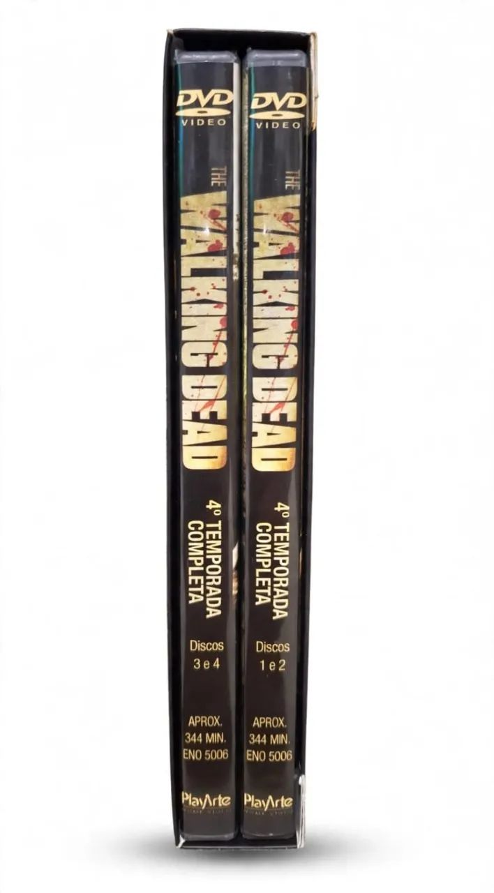 Box DVD Quarta Temporada completa The Walking Dead, 5 discos