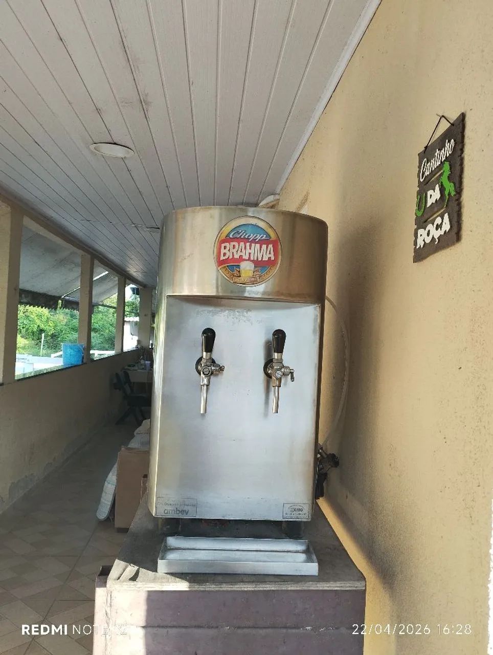 Chopeira da Brahma completa vai com extratora e cilindro 6 quilos - Foto 3