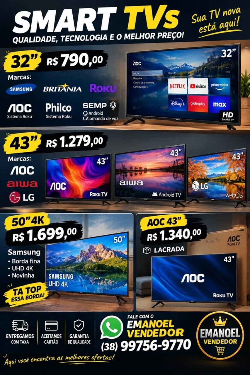 Smart tv 43 polegadas nova lacrada  - Foto 2
