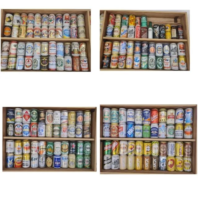 Coleção com 214 Latas + Móvel Expositor Sob Medida (Pronto para Vitrine) - Foto 4