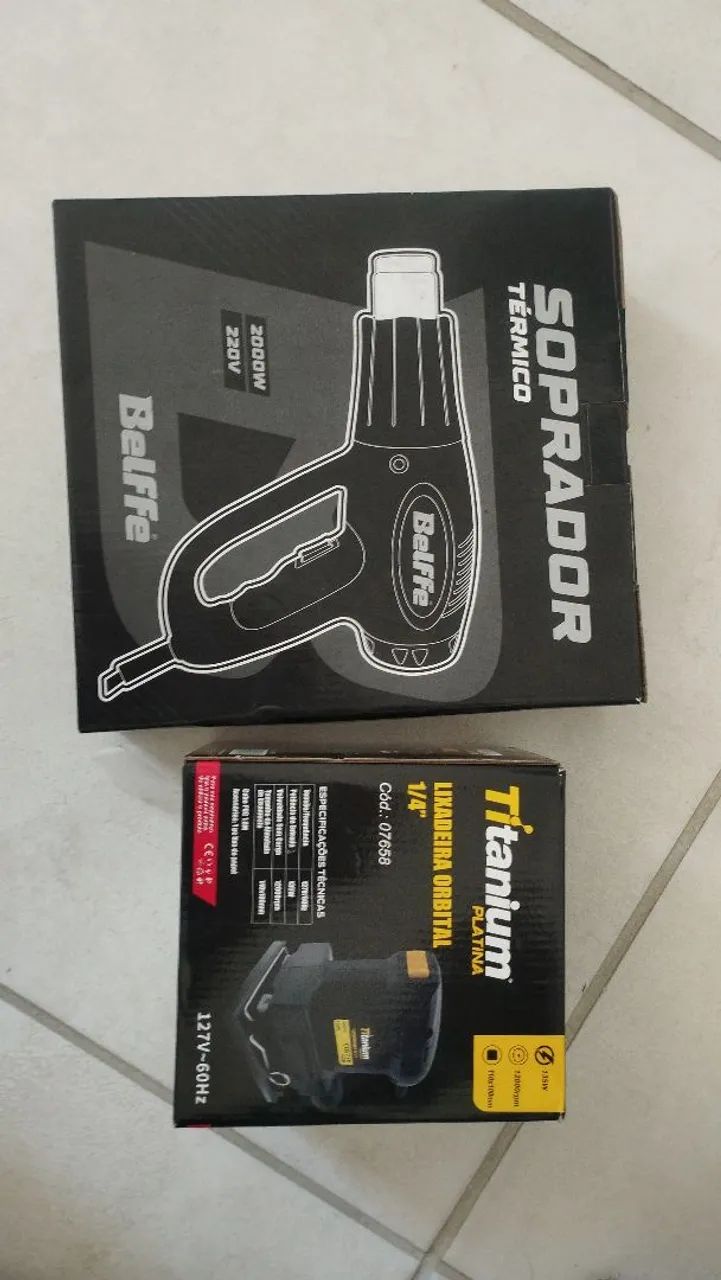 Soprador e lixadeira 